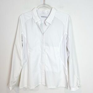 EXOFFICIO WHITE BUGS AWAY RHYOLITE QUICK DRY SHIRT LONG SLEEVES WOMENS LARGE